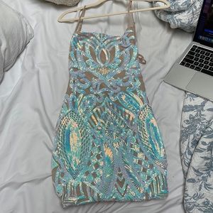 Lucy in the Sky Sequin Homecoming Dress